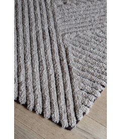 Tapis laine Woolable Black chia L170/240 cm Lavable en Machine