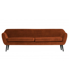Canapé Rocco 230cm Velours RouilleWOOOD by De Eekhoorn