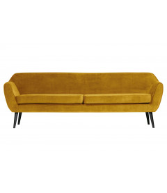 Canapé Rocco 230cm Velours OcreWOOOD by De Eekhoorn Canapé Rocco 230cm Velours OcreWOOOD by De Eekhoorn