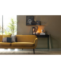 Canapé Woood Roc 230cm Velours Ocre