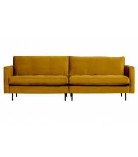 Canapé Rodéo Classic 3 Places XL Velvet Ocre MatelasséWOOOD by De Eekhoorn