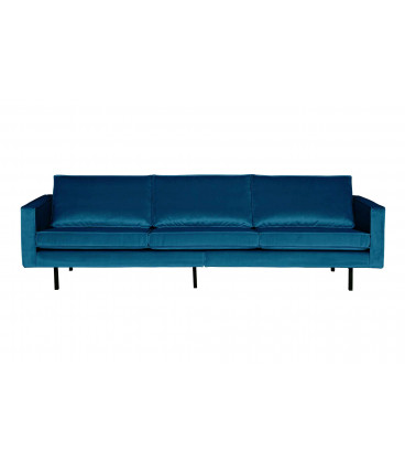 Canapé Rodéo 3 Places XL Velvet Bleu