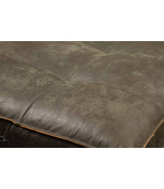 Canapé Rodéo Classic 3 Places XL Army Cuir Recyclé Façon MatelasséWOOOD by De Eekhoorn