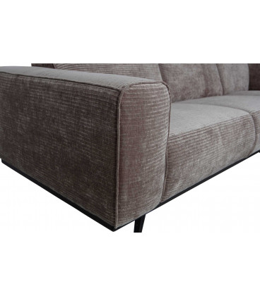 Canapé d'Angle Gauche Statement Côtelé TaupeWOOOD by De Eekhoorn