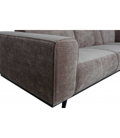 Canapé d'Angle Gauche Statement Côtelé TaupeWOOOD by De Eekhoorn Canapé d'Angle Gauche Statement Côtelé TaupeWOOOD by De Eekhoorn