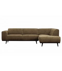 Canapé d'Angle Droit Statement Côtelé SableWOOOD by De Eekhoorn Canapé d'Angle Droit Statement Côtelé SableWOOOD by De Eekhoorn