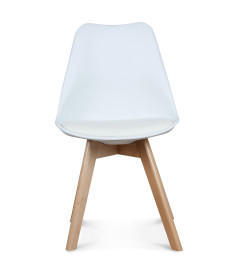 Chaise Copenhague Blanc + Coussin Chaise Copenhague Blanc + Coussin