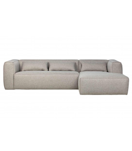 Canapé d'Angle Droit Bean en Tissu Gris ClairWOOOD by De Eekhoorn