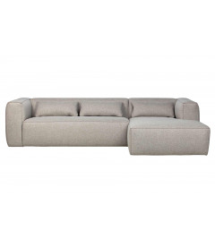 Canapé d'Angle Droit Bean en Tissu Gris ClairWOOOD by De Eekhoorn Canapé d'Angle Droit Bean en Tissu Gris ClairWOOOD by De Eekhoorn