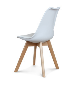 Chaise Copenhague Blanc + Coussin Chaise Copenhague Blanc + Coussin