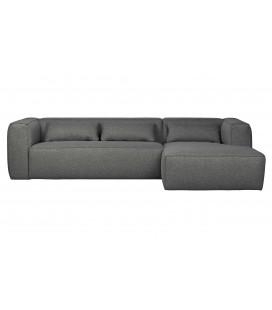 Canapé d'Angle Droit Bean en Tissu Gris MoyenWOOOD by De Eekhoorn