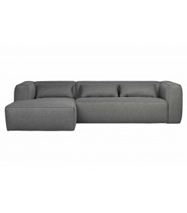 Canapé d'Angle Gauche Bean en Tissu Gris MoyenWOOOD by De Eekhoorn