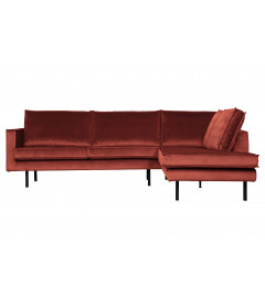 Canapé d'Angle Rodéo Droite Velvet ChestnutWOOOD by De Eekhoorn Canapé d'Angle Rodéo Droite Velvet ChestnutWOOOD by De Eekhoorn