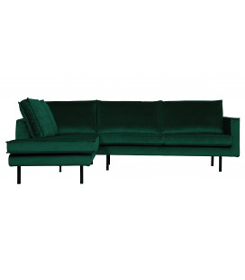 Canapé d'Angle Rodéo Gauche Velvet Vert ForêtWOOOD by De Eekhoorn