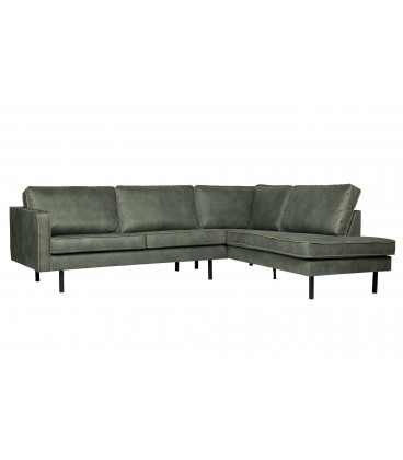 Canapé d'Angle Rodéo Droit Army Cuir RecycléWOOOD by De Eekhoorn