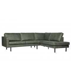 Canapé d'Angle Rodéo Droit Army Cuir RecycléWOOOD by De Eekhoorn Canapé d'Angle Rodéo Droit Army Cuir RecycléWOOOD by De Eekhoorn