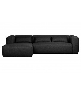 Canapé d'Angle Gauche Bean en Tissu Gris FoncéWOOOD by De Eekhoorn