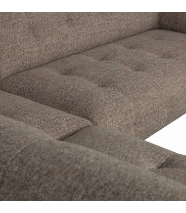 Canapé d'Angle Gauche Lloyd tissé brun foncéWOOOD by De Eekhoorn