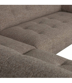 Canapé d'Angle Gauche Lloyd tissé brun foncéWOOOD by De Eekhoorn Canapé d'Angle Gauche Lloyd tissé brun foncéWOOOD by De Eekhoorn