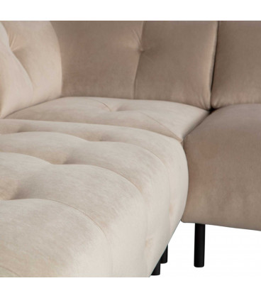 Canapé d'Angle Droit Lloyd velours sablé sea saltWOOOD by De Eekhoorn