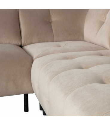 Canapé d'Angle Gauche Lloyd velours sablé sea saltWOOOD by De Eekhoorn