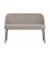 Banquette de Table 2 Places Vogue tissu tissé sable