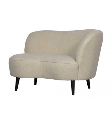 Petit Canapé Sara Lounge Droite Teddy Blanc CasséWOOOD by De Eekhoorn