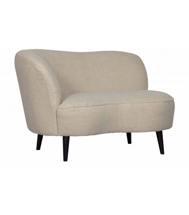 Petit Canapé Sara Lounge Gauche Teddy Blanc CasséWOOOD by De Eekhoorn