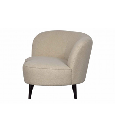 Petit Canapé Sara Lounge Gauche Teddy Blanc CasséWOOOD by De Eekhoorn