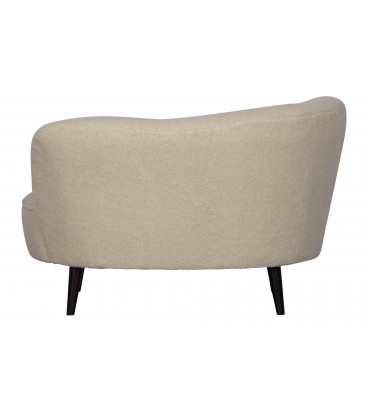 Petit Canapé Sara Lounge Gauche Teddy Blanc CasséWOOOD by De Eekhoorn