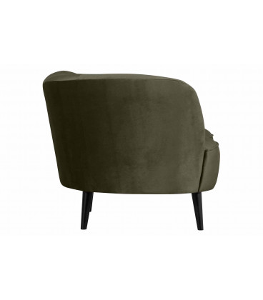Petit Canapé Sara Lounge Gauche Velours Vert chaudWOOOD by De Eekhoorn