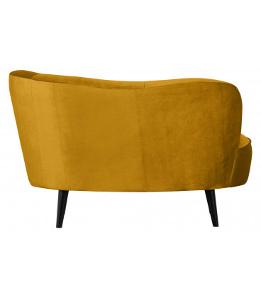 Petit Canapé Sara Lounge Droite Velours MoutardeWOOOD by De Eekhoorn