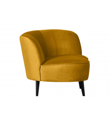 Petit Canapé Sara Lounge Droite Velours MoutardeWOOOD by De Eekhoorn