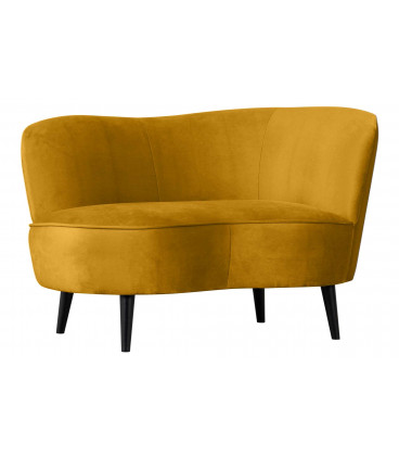 Petit Canapé Sara Lounge Droite Velours MoutardeWOOOD by De Eekhoorn