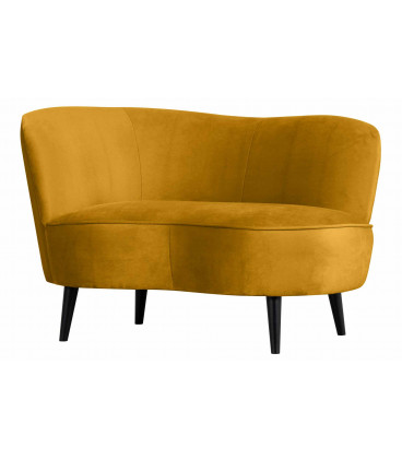 Petit Canapé Sara Lounge Gauche Velours MoutardeWOOOD by De Eekhoorn