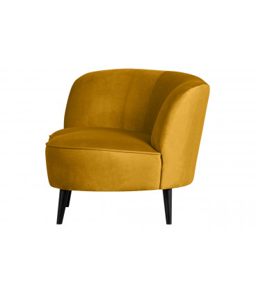 Petit Canapé Sara Lounge Gauche Velours MoutardeWOOOD by De Eekhoorn