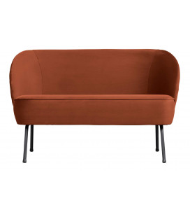 Petit Canapé Vogue Velours Rouille