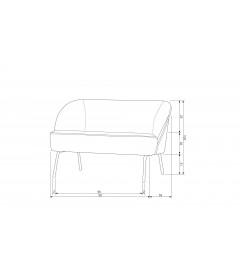 Petit Canapé Vogue Velours MoutardeWOOOD by De Eekhoorn Petit Canapé Vogue Velours MoutardeWOOOD by De Eekhoorn