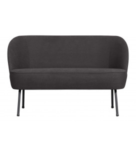 Petit Canapé Vogue Tissu tissé gris foncé