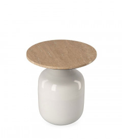 Bout de Canapé Madala Blanc