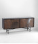 Buffet Rasty 4 portes métal et bois