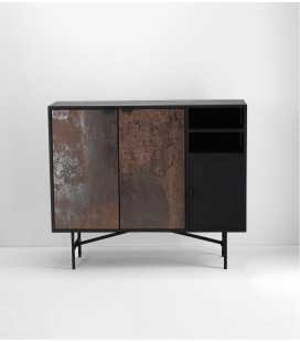 Buffet Rasty 4 portes métal et bois 2