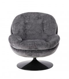 Fauteuil Pivotant Memento Gris Pied Noir Fauteuil Pivotant Memento Gris Pied Noir