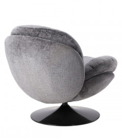 Fauteuil Pivotant Memento Gris Pied Noir Fauteuil Pivotant Memento Gris Pied Noir