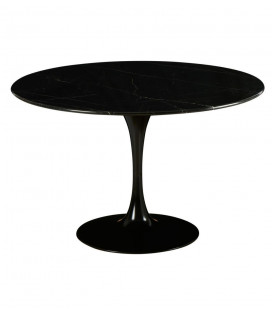 Table Marbella Ronde Noire D120cm