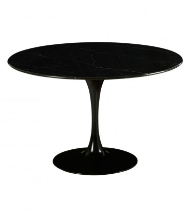 Table Marbella Ronde Noire D120cm