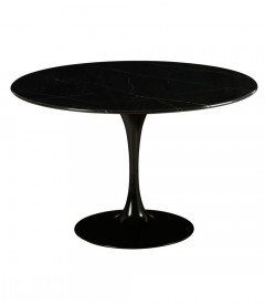 Table Marbella Ronde Noire D120cm