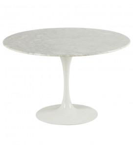 Table Marbella Ronde Blanche D120cm