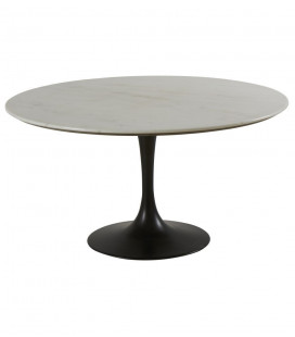 Table Ronde Tulipe Marbre blanc D145xH75cm