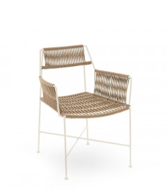 Fauteuil Moda Beige/Blanc Fauteuil Moda Beige/Blanc